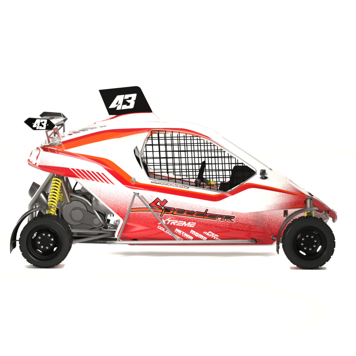 Speedcar Xtrem Graphics Kit "Red Ribbon"