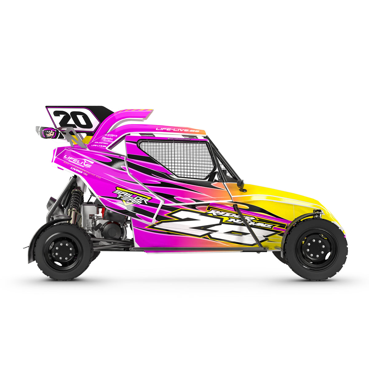 LifeLive Graphics Kit "Psycho Racer"