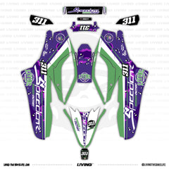 Speedcar Graphics Kit "Animal Mother Purple"