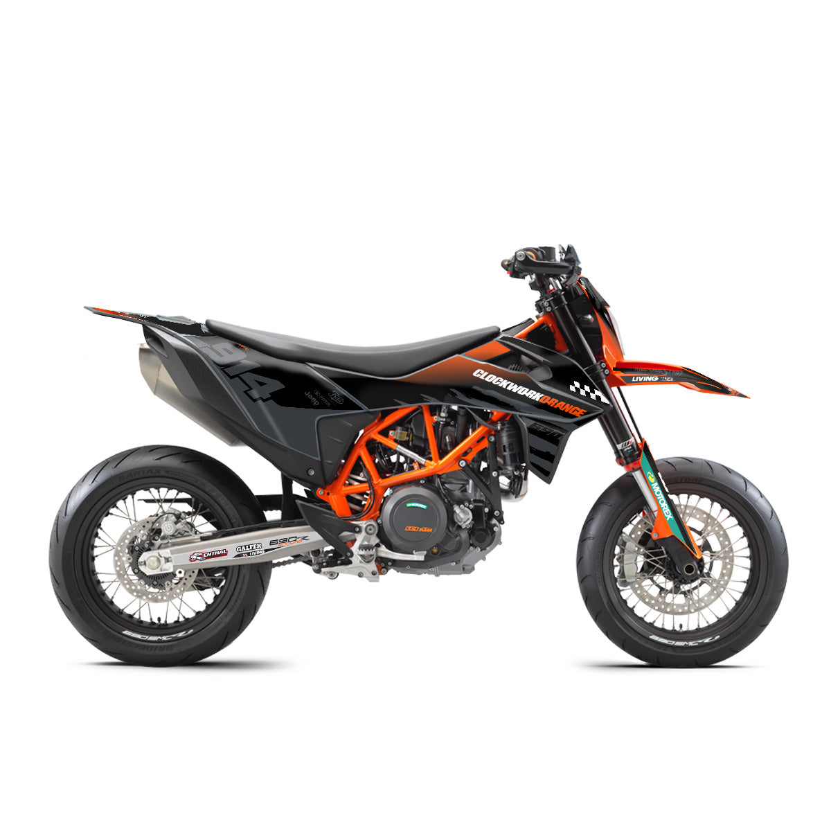 KTM 690 Graphics Kit "Clockwork Orange"