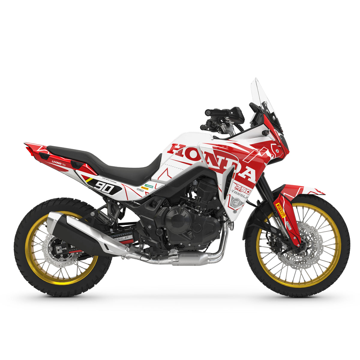 Honda Transalp Graphics Kit "Redshift Pulse"