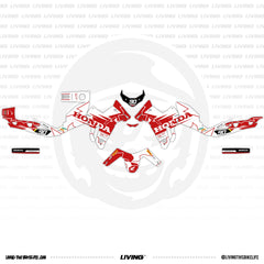 Honda Transalp Graphics Kit "Redshift Pulse"