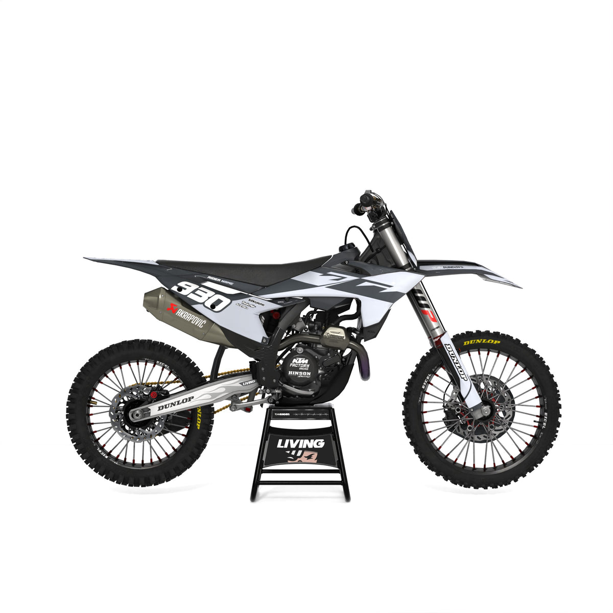 KTM Graphics Kit "Dusktail Grey"