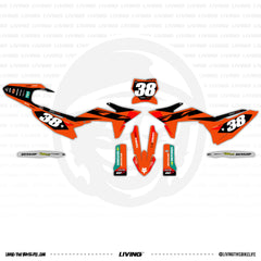 KTM Graphics Kit "Orange Precision"