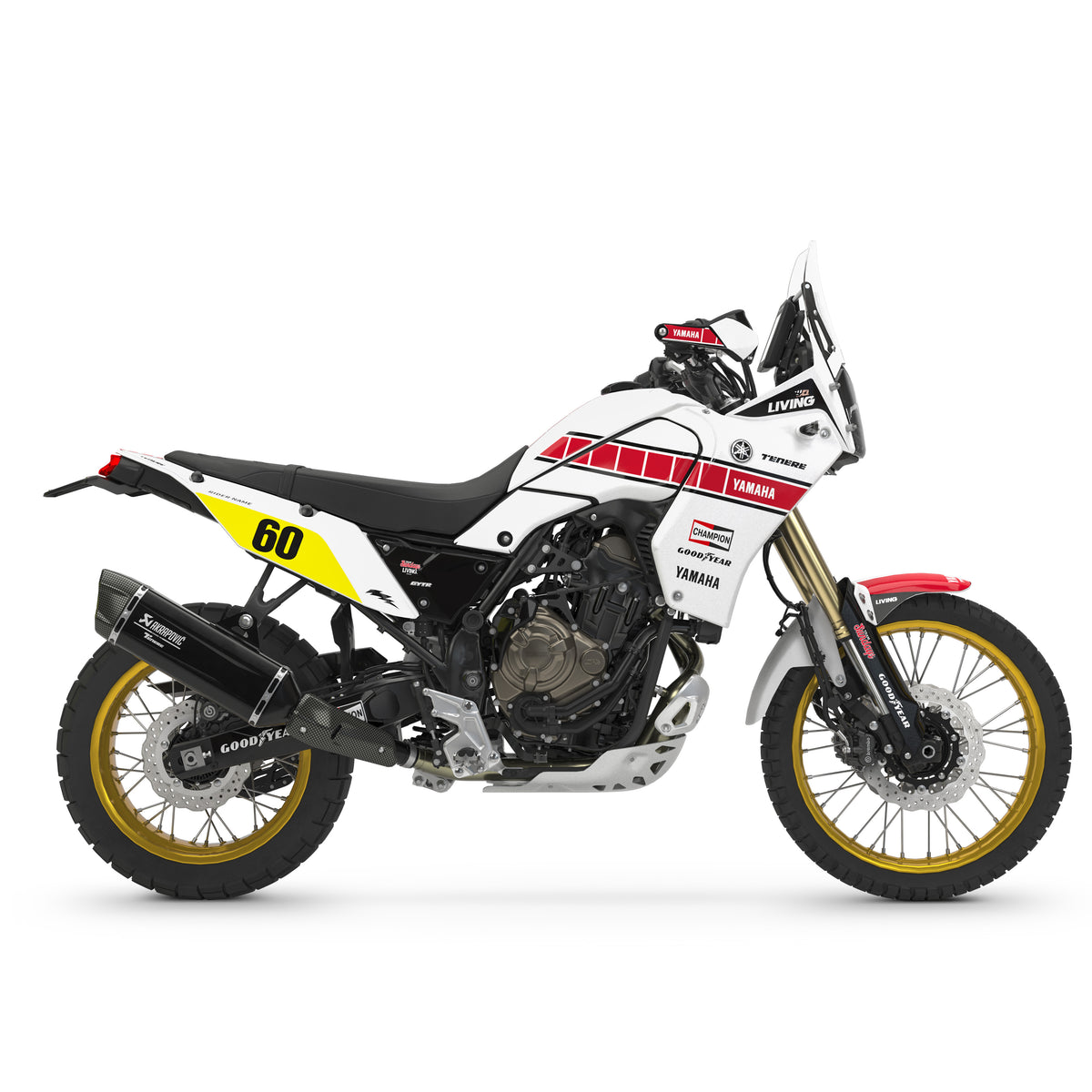 Yamaha Tenere 700 Graphics Kit "Anniversary White"